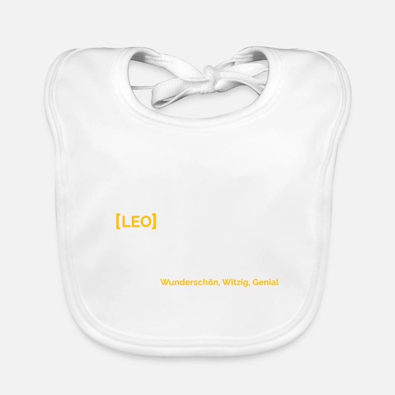 Leo - Baby Bio-Lätzchen - Weiß