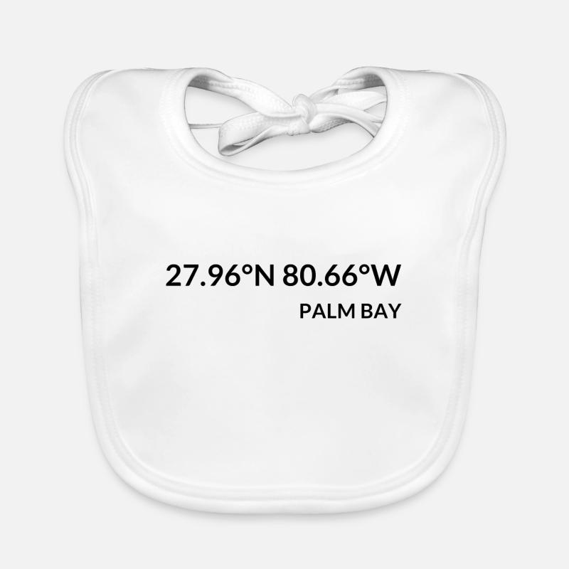 Palm Bay, Florida, USA Coordinates Organic Baby Bibs