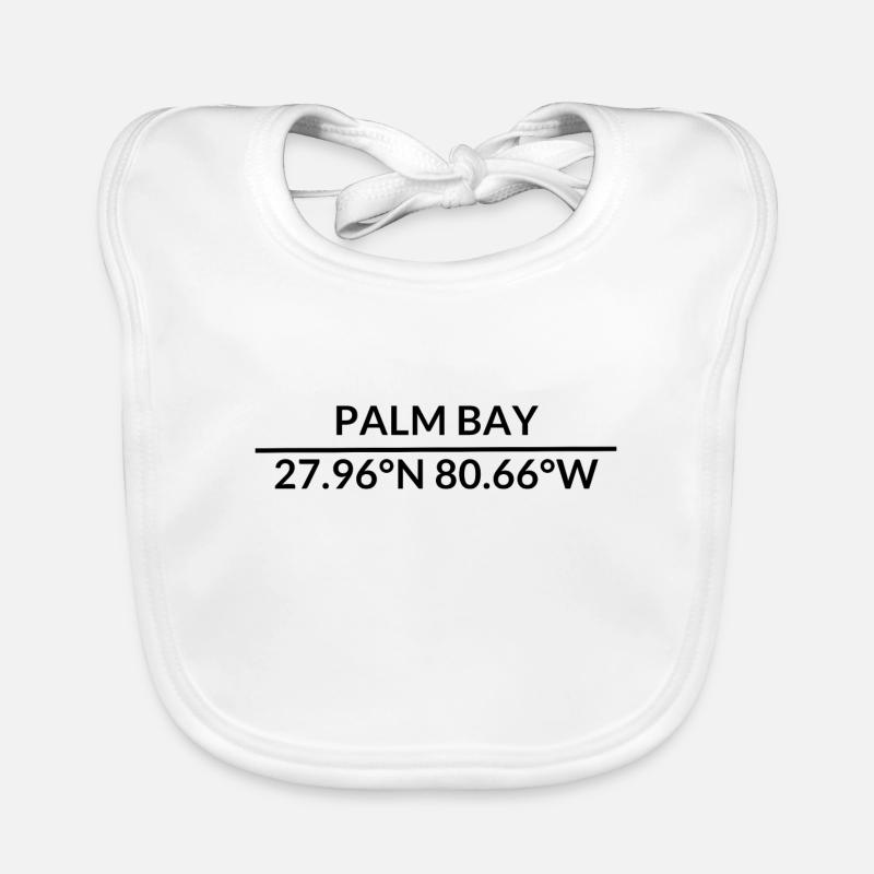 Palm Bay, Florida, USA Coordinates Organic Baby Bibs