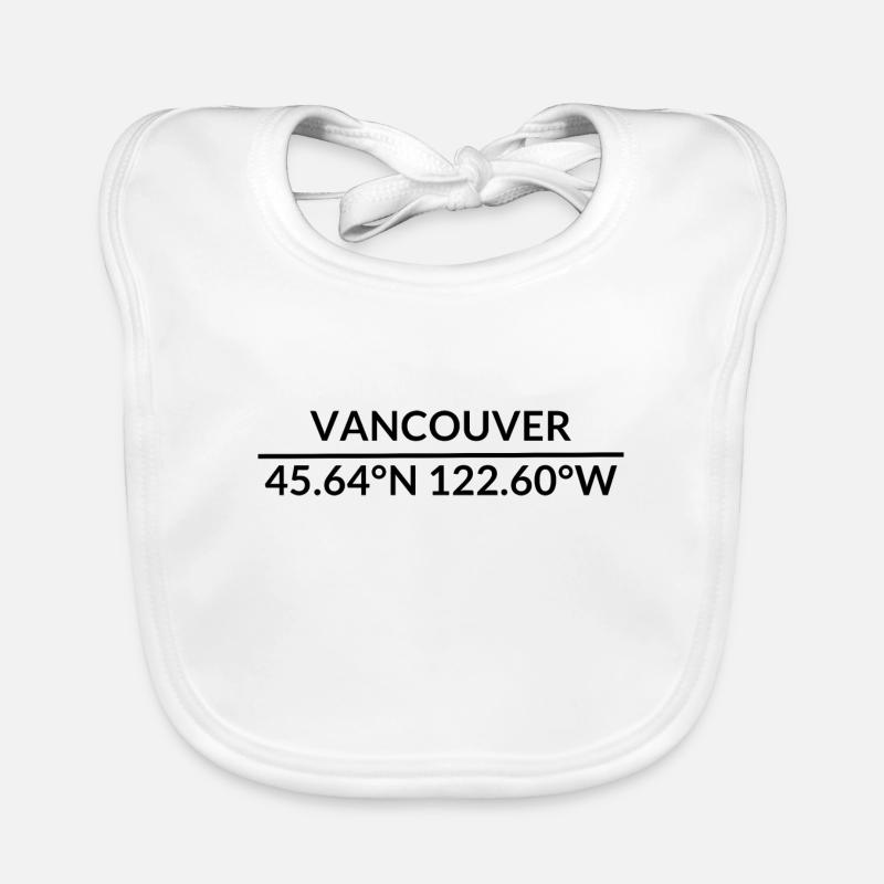 Vancouver, Washington, USA Coordinates Organic Baby Bibs