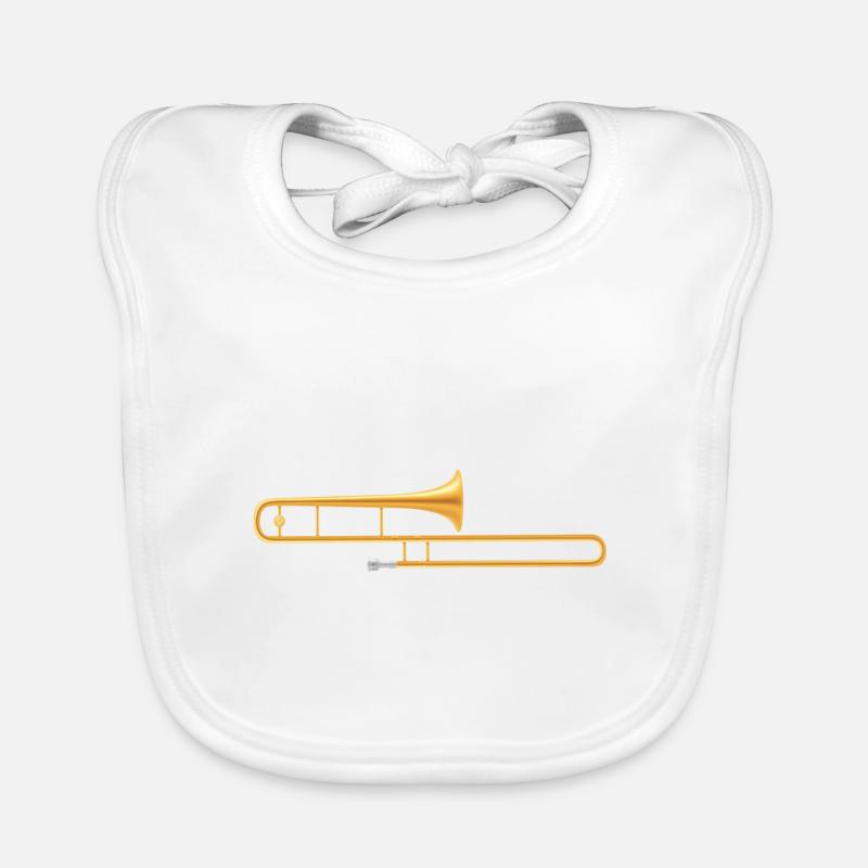 Trombone trombone trombone player gift trombones Organic Baby Bibs