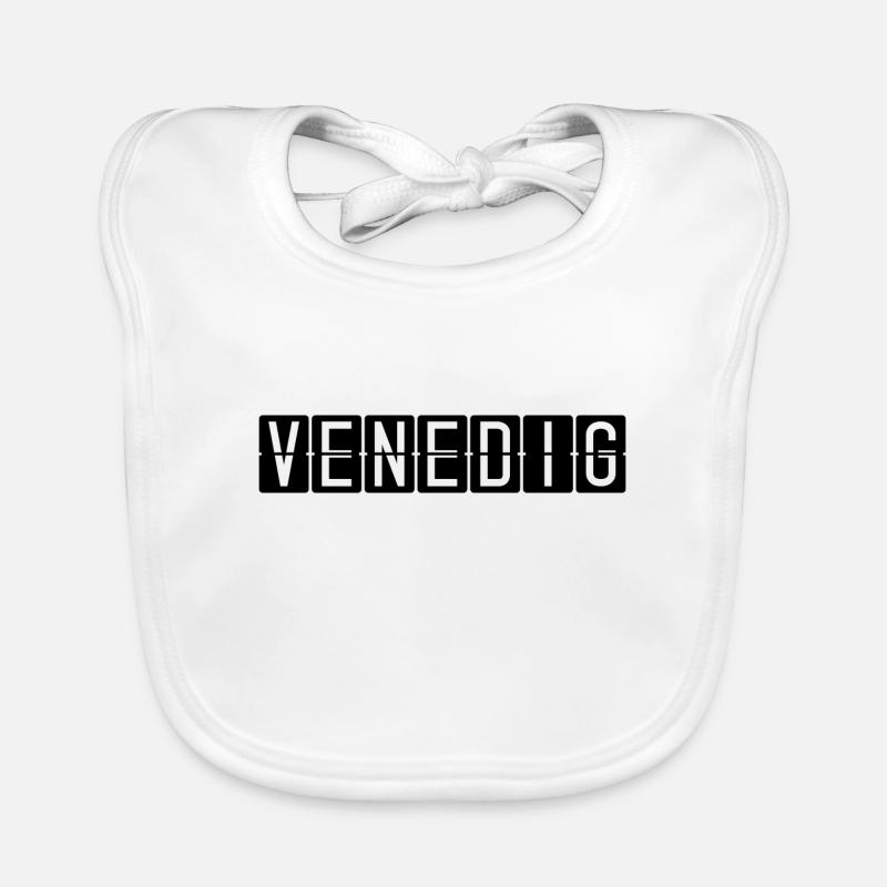 Venedig Flughafentafel Baby Bio-Lätzchen