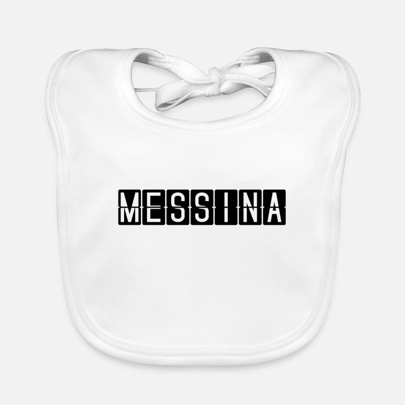Panneau de l’aéroport de Messine Bavoir bio Bébé