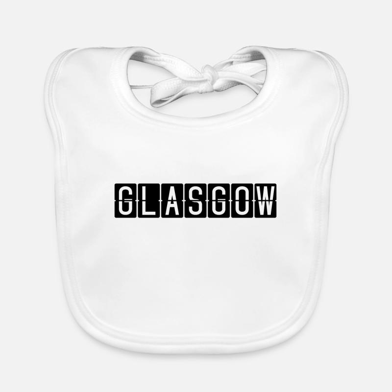 Glasgow Flughafentafel Baby Bio-Lätzchen
