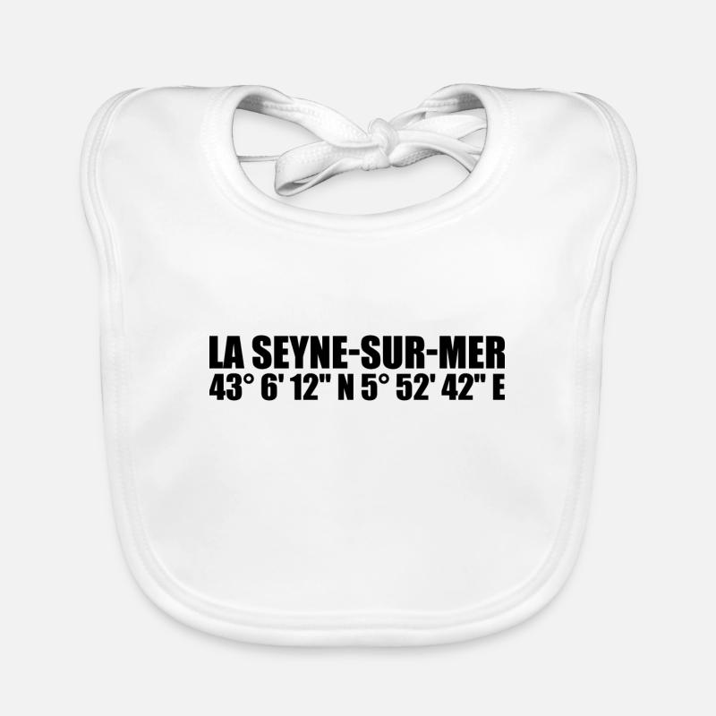 La Seyne-sur-Mer coordinates Organic Baby Bibs