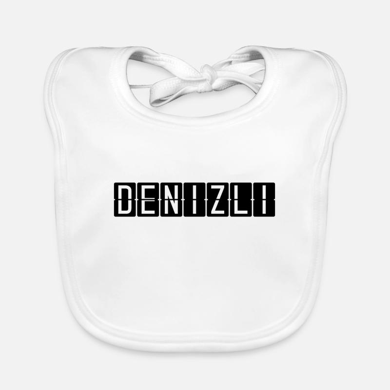 Panneau de l’aéroport de Denizli Bavoir bio Bébé