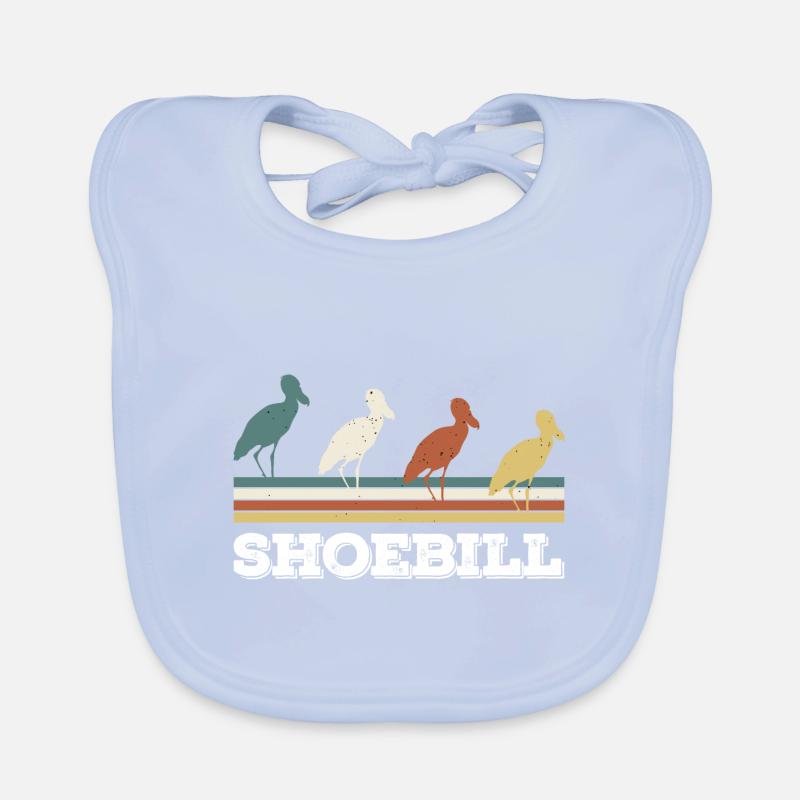 Bec-de-chaussure Ornithologue Forêt I Cadeau Bavoir bio Bébé