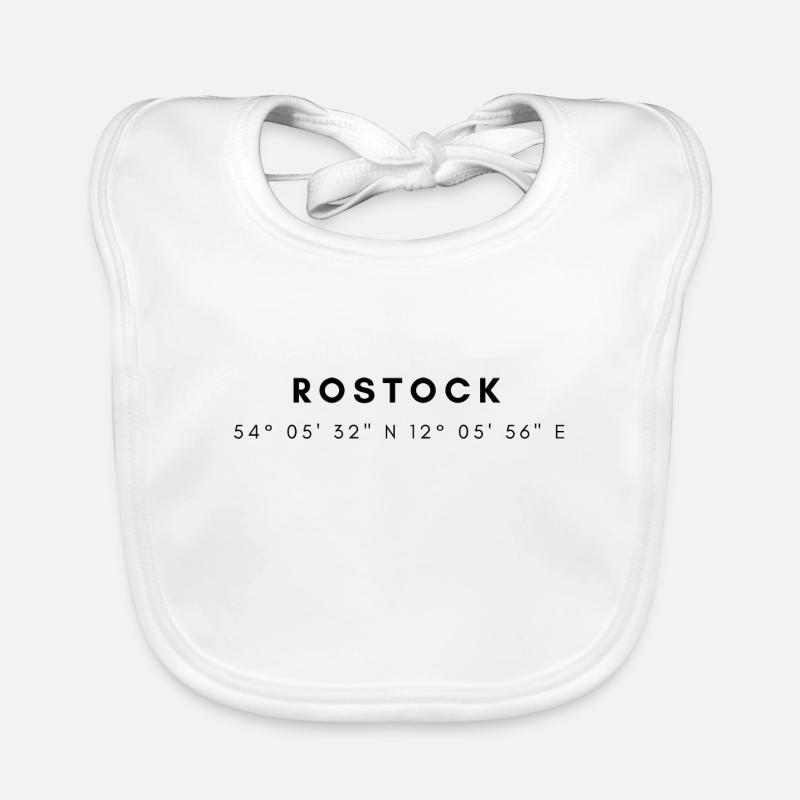Rostock coordinates Organic Baby Bibs