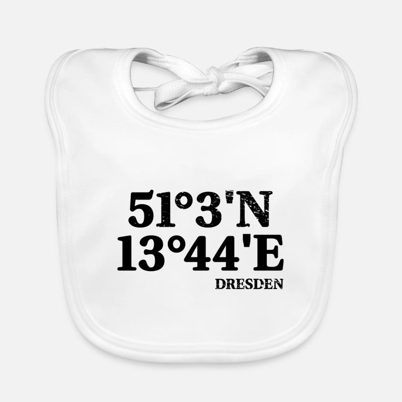 Dresden Souvenir Coordinates Organic Baby Bibs