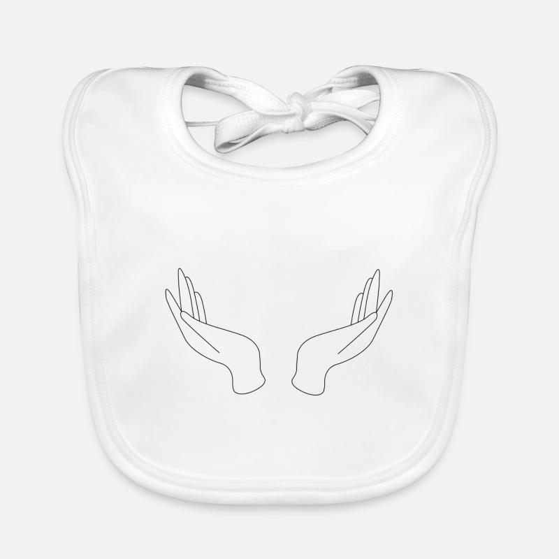 Esothermic hands open (customizable) Organic Baby Bibs
