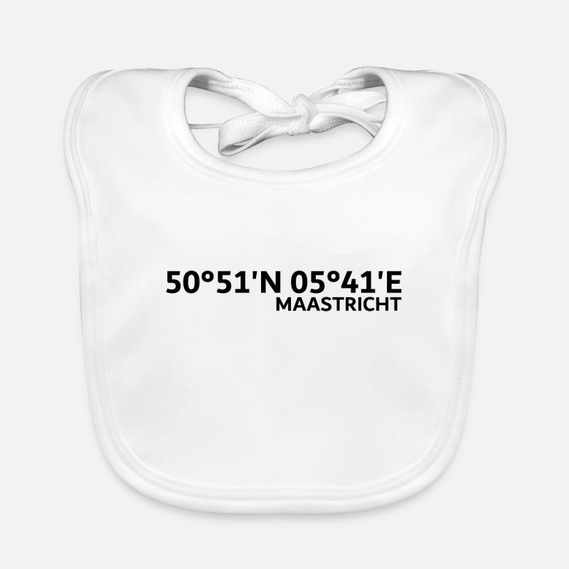 Maastricht coordinates Organic Baby Bibs