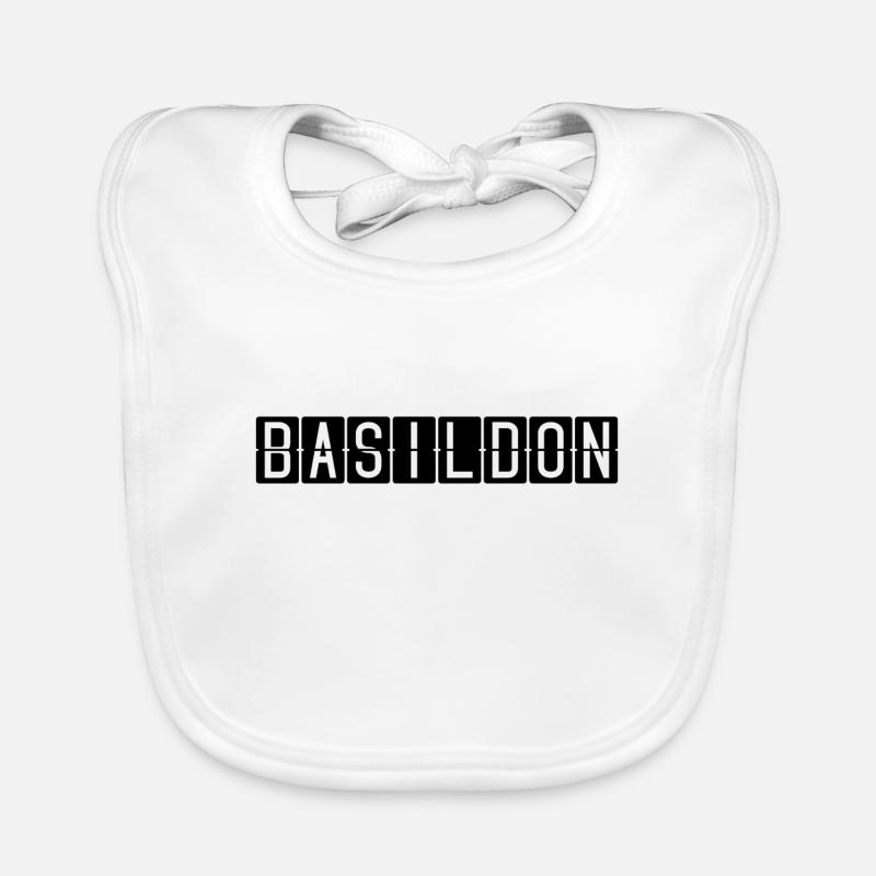 Panneau de l’aéroport de Basildon Bavoir bio Bébé