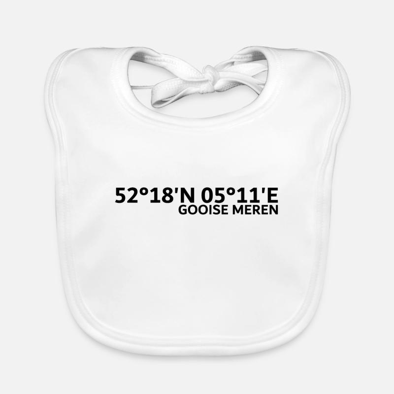 Gooise Meren coordinates Organic Baby Bibs