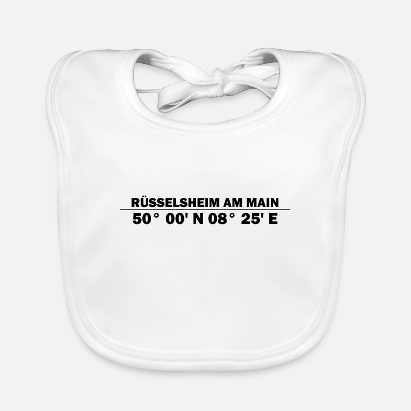 Rüsselsheim am Main coordinates Organic Baby Bibs