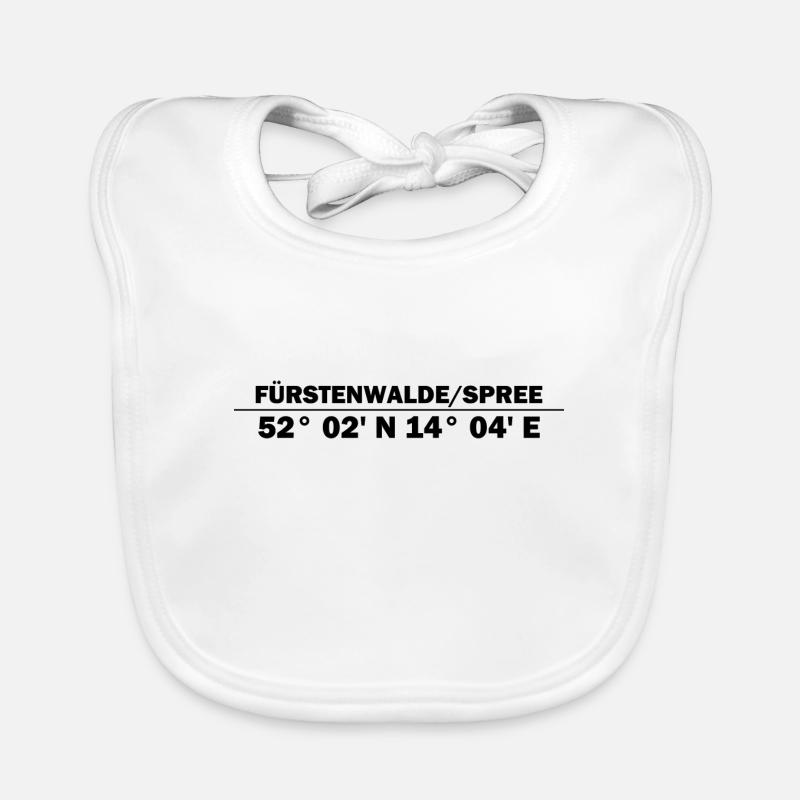 Fürstenwalde/Spree coordinates Organic Baby Bibs