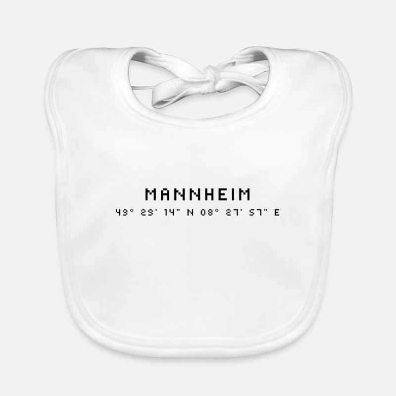 Mannheim coordinates Organic Baby Bibs