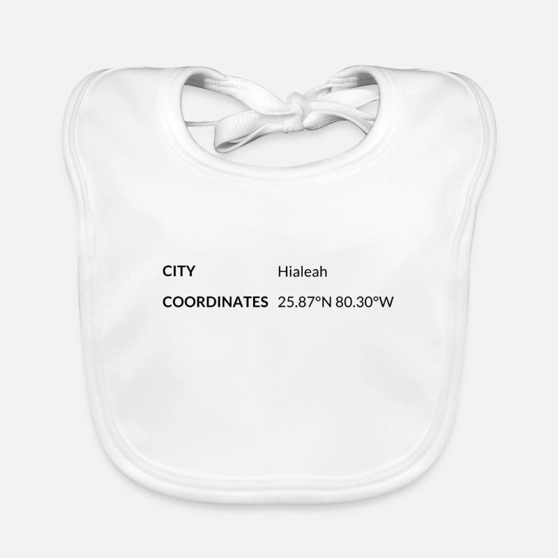 Hialeah Florida USA coordinates Organic Baby Bibs