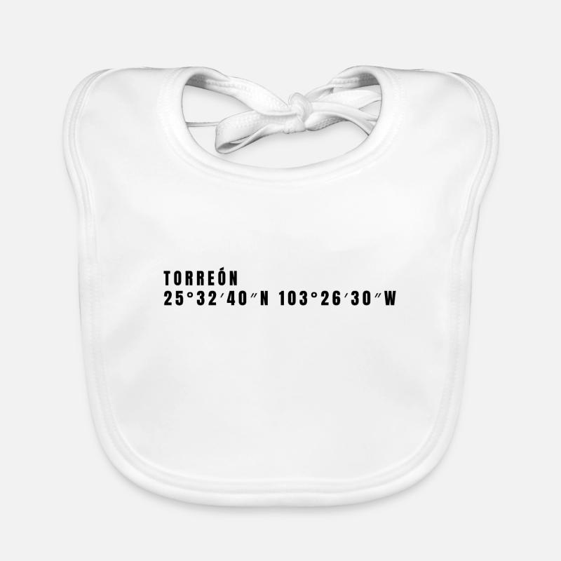 Coahuila, Mexico Coordinates Organic Baby Bibs