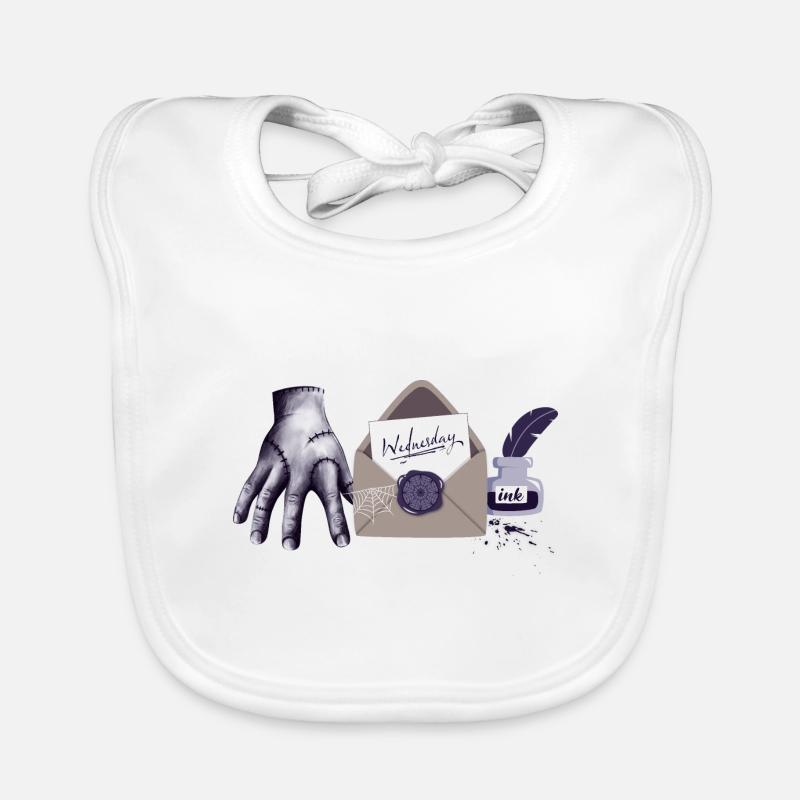 Zombie Hand mit Brief Baby Bio-Lätzchen