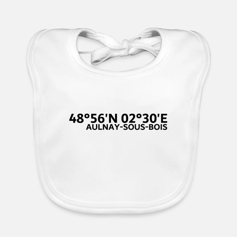 Aulnay-sous-Bois coordinates Organic Baby Bibs
