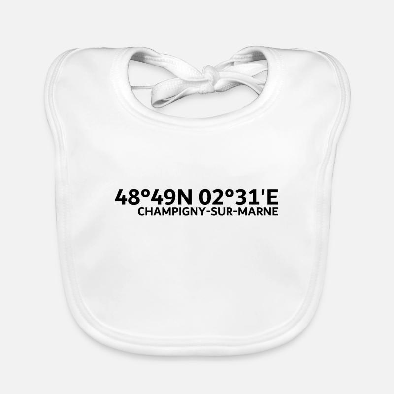 Champigny-sur-Marne coordinates Organic Baby Bibs