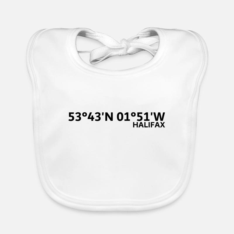 Halifax Coordinates Organic Baby Bibs