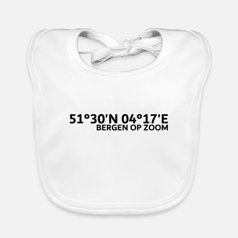 Bergen op Zoom coordinates Organic Baby Bibs
