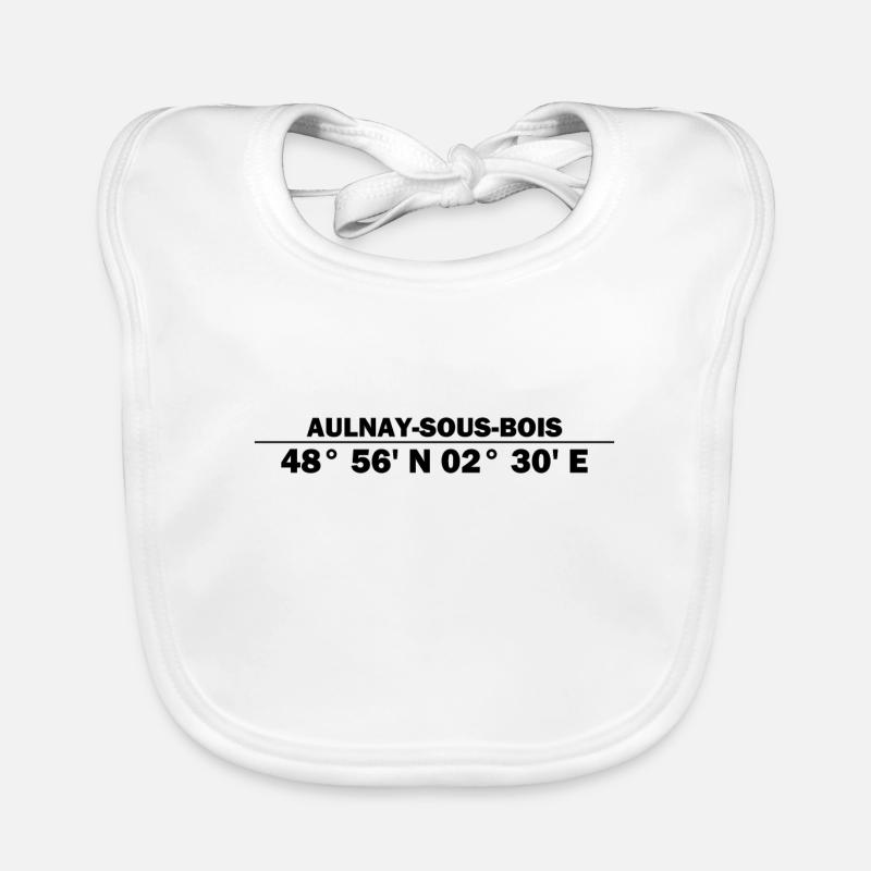 Aulnay-sous-Bois coordinates Organic Baby Bibs