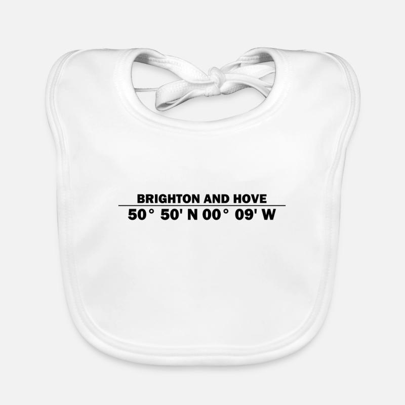 Brighton and Hove coordinates Organic Baby Bibs