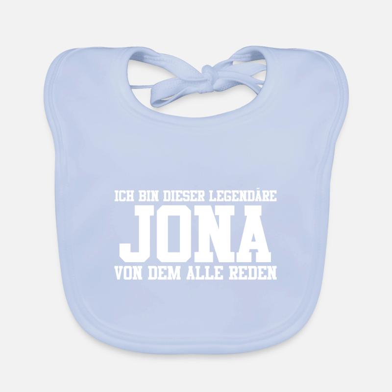 Jona Name Design Baby Bio-Lätzchen