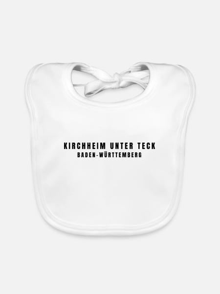 Kirchheim unter Teck, Baden-Württemberg - Organic Baby Bibs - white - Front
