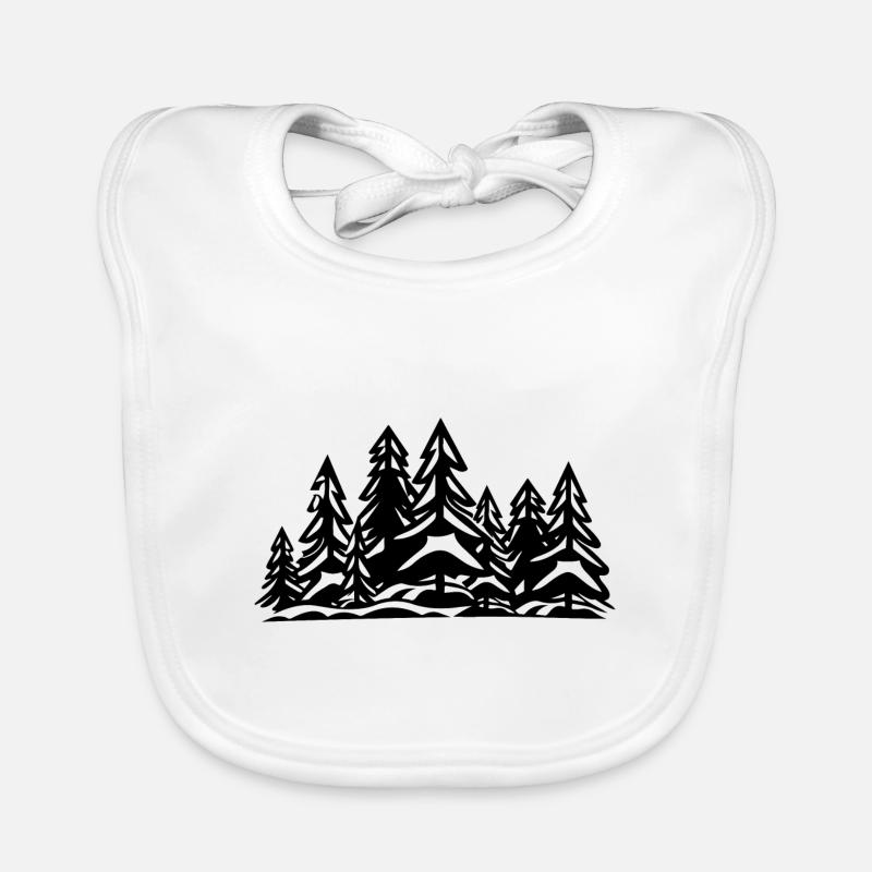 Wald Bäume Baby Bio-Lätzchen