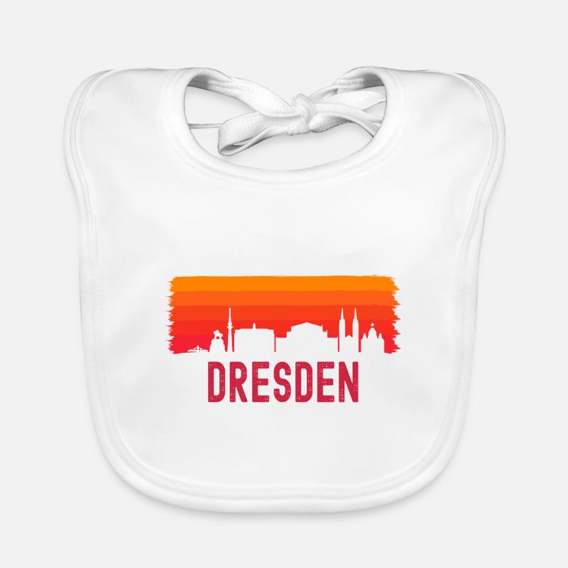 Dresden - Baby Bio-Lätzchen - Weiß