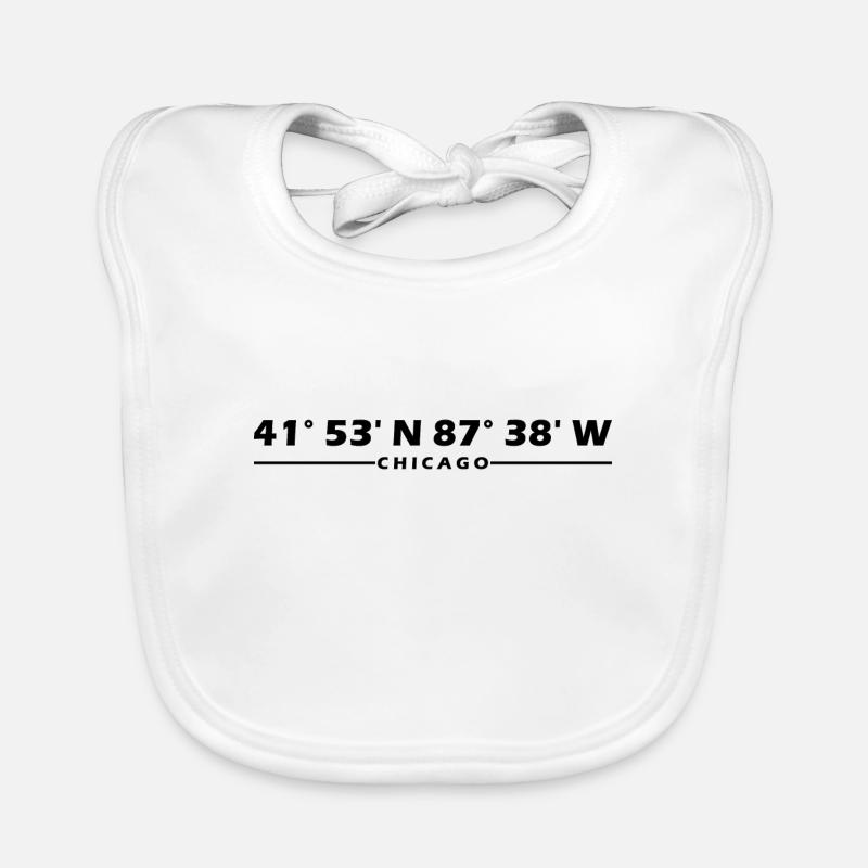 Chicago Coordinates Organic Baby Bibs