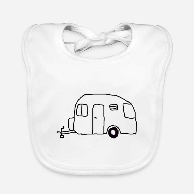 Caravan drawing Organic Baby Bibs
