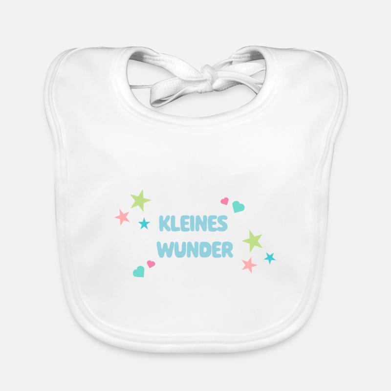Petit Miracle - Coeurs et Etoiles - Idée cadeau Bavoir bio Bébé
