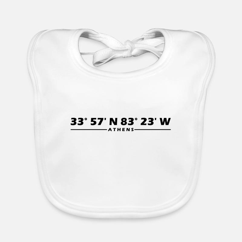 Athens Coordinates Organic Baby Bibs