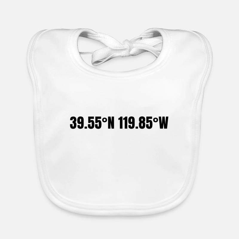 Reno, Nevada, USA Coordinates Organic Baby Bibs