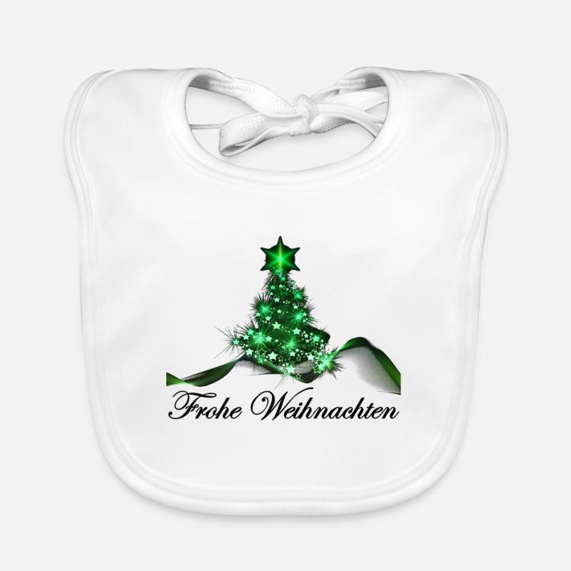 Frohe Weihnachten Baby Bio-Lätzchen