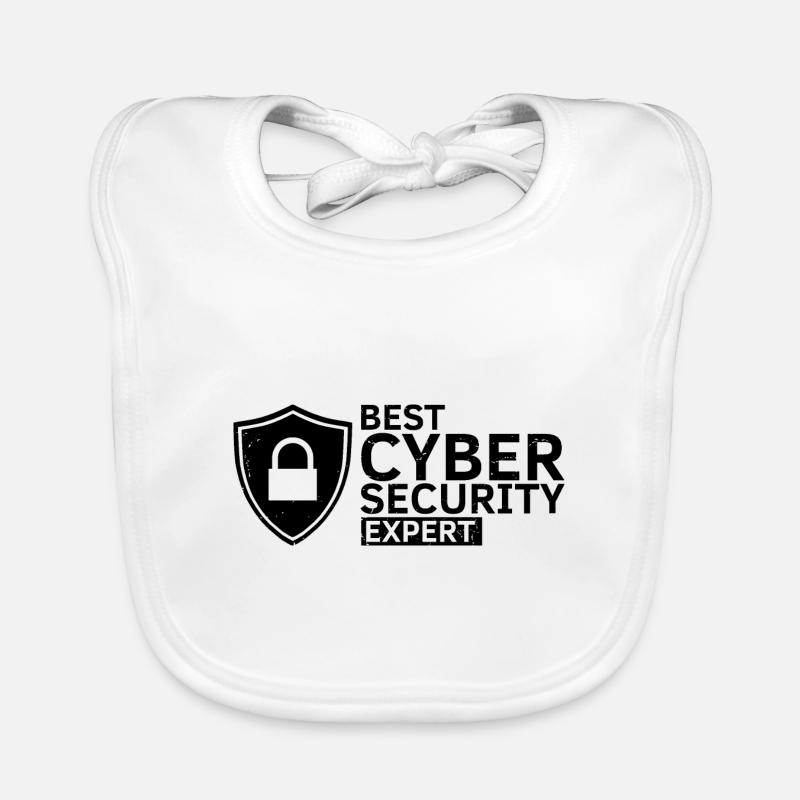 Cybersecurity Design für Hacker und Cyber Security Baby Bio-Lätzchen