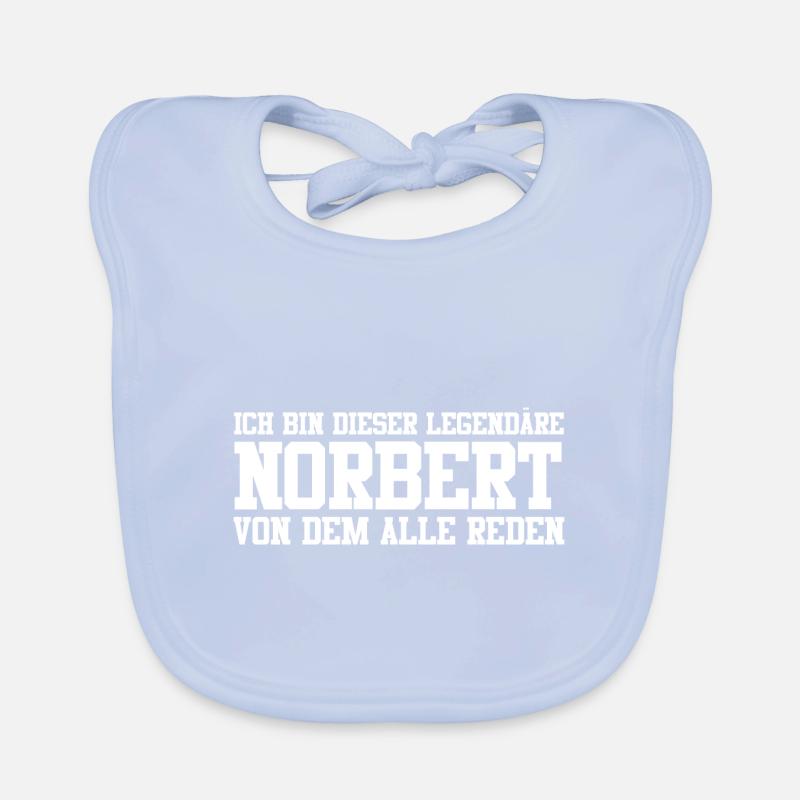 Norbert Name Design Baby Bio-Lätzchen