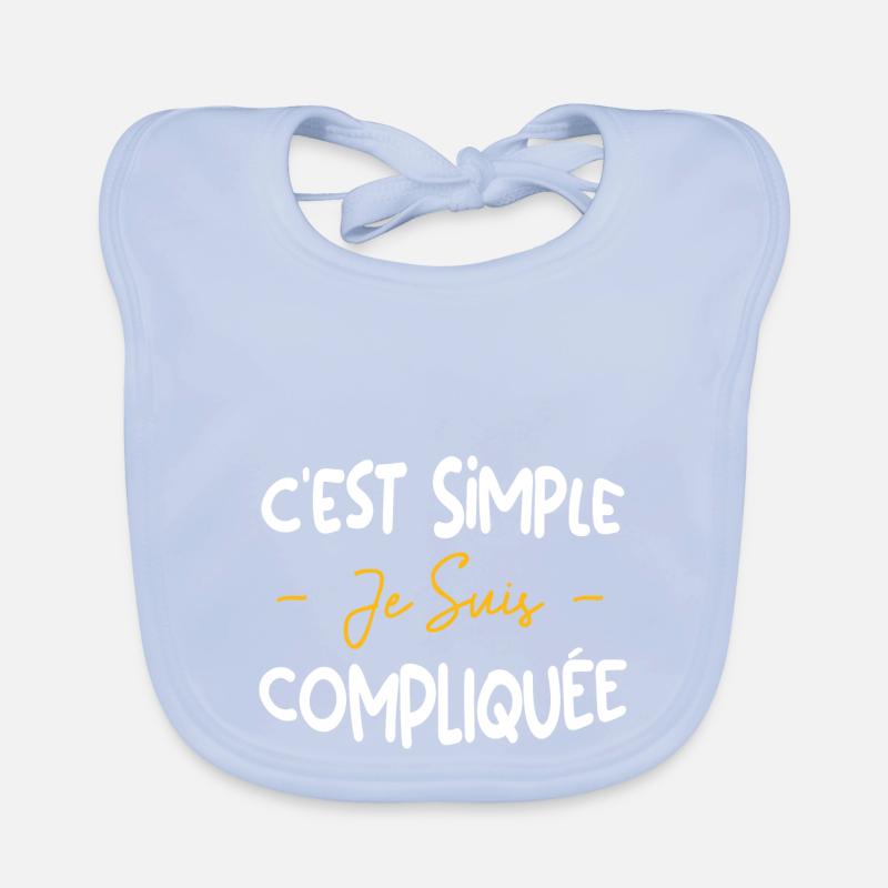 C'est Simple Je Suis Compliquée Bavoir bio Bébé