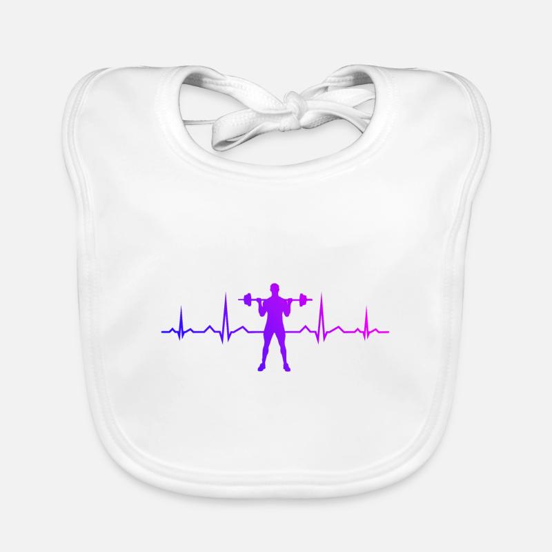 Cardio Weightlifting Men's Strength Training Endurance Organic Baby Bibs