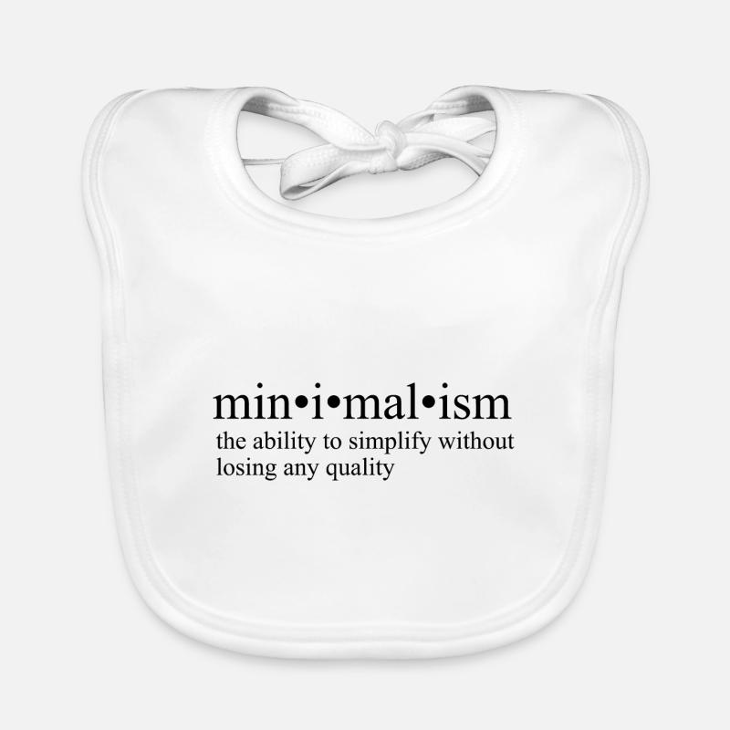 Minimalismus Baby Bio-Lätzchen