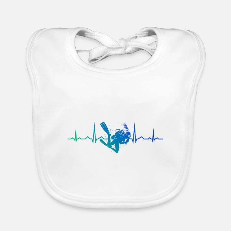 Scuba Diver Plongée sous-marine Plongée plongeuse Bavoir bio Bébé