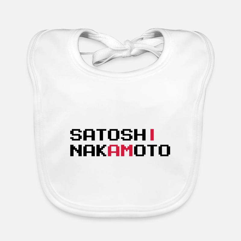 I AM SATOSHI NAKAMOTO Organic Baby Bibs