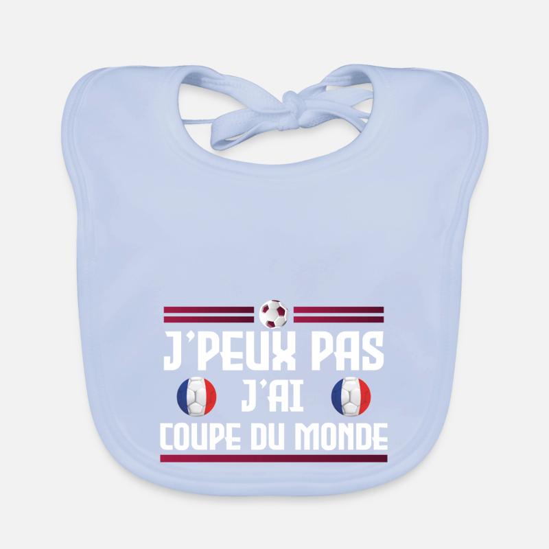 Je peux pas j'ai coupe du monde Bavoir bio Bébé