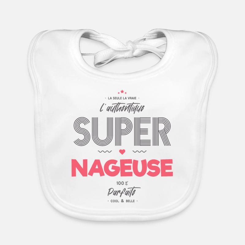 L authentique super nageuse Bavoir bio Bébé