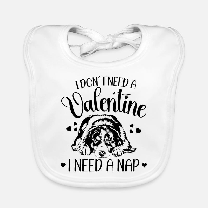 Australian Shepherd Valentinstag Hunde Wilsigns Baby Bio-Lätzchen
