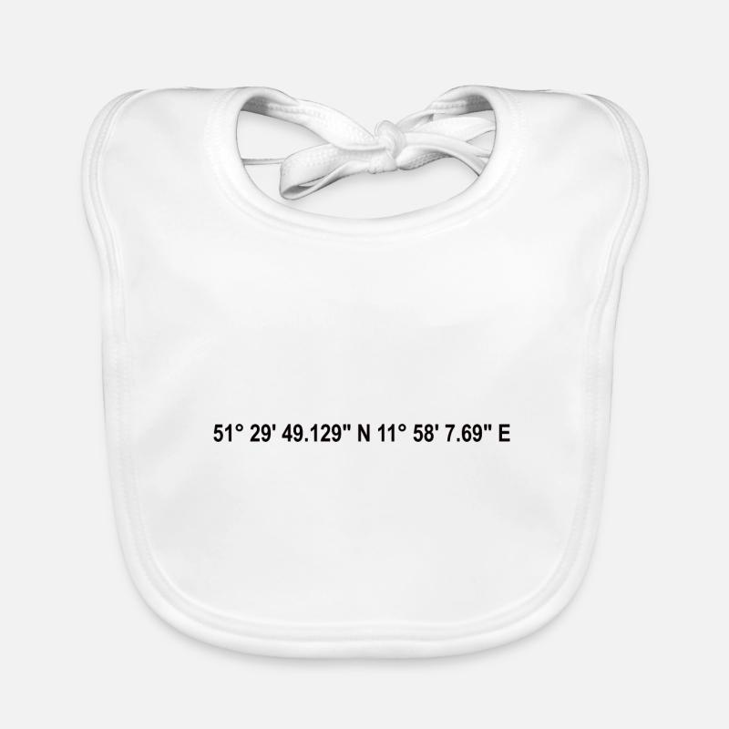 Halle (Saale) coordinates Organic Baby Bibs